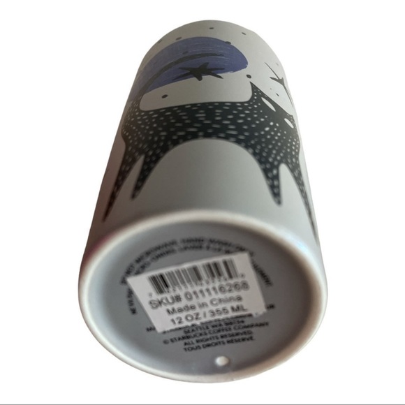 Starbucks Halloween Fall 2020 Ceramic Tumbler 12 oz. Black Cat Moon Stars Cup - Picture 3 of 5